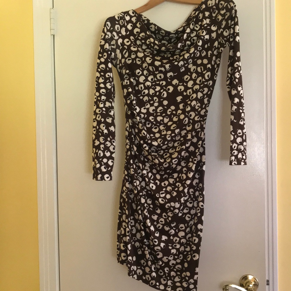 Diane von Furstenberg Jersey Rouched Dress